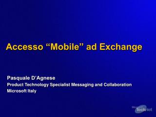 Accesso “Mobile” ad Exchange