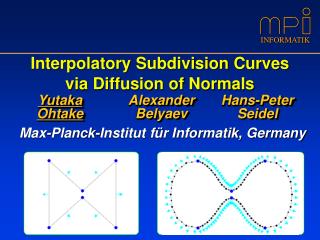 Interpolatory Subdivision Curves via Diffusion of Normals