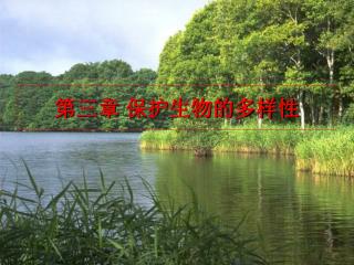 第三章 保护生物的多样性