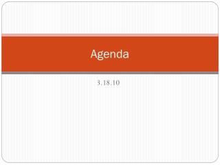 Agenda