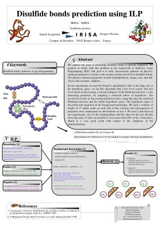 Disulfide bonds prediction using ILP