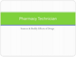 Pharmacy Technician