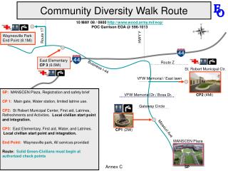 Community Diversity Walk Route