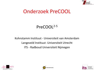 Onderzoek PreCOOL
