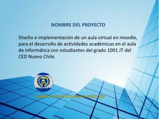 NOMBRE DEL PROYECTO