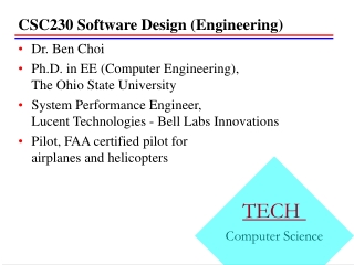 CSC230 Software Design (Engineering)