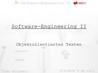 Software-Engineering II