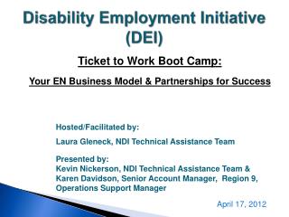 Disability Employment Initiative (DEI)