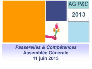 Passerelles &amp; Compétences Assemblée Générale 11 juin 2013