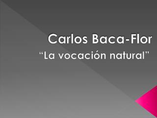 Carlos Baca-Flor