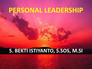PERSONAL LEADERSHIP