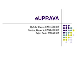 eUPRAVA