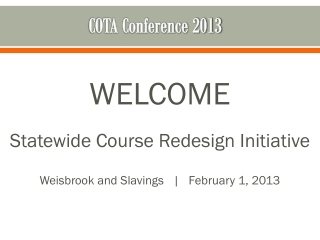 COTA Conference 2013