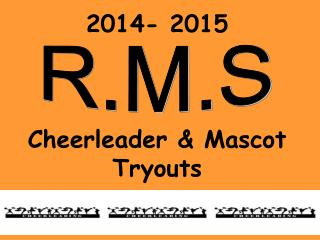 2014- 2015 Cheerleader &amp; Mascot Tryouts