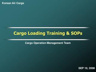 Cargo Operation Management Team
