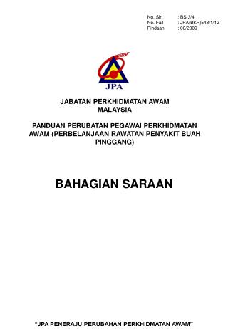 BAHAGIAN SARAAN