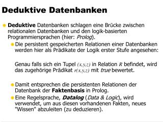 Deduktive Datenbanken