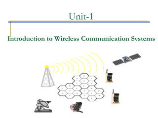 Unit-1 Introduction to Wireless Communication Systems