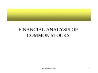 FINANCIAL ANALYSIS OF COMMON STOCKS