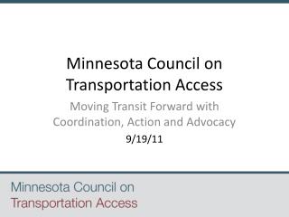 Minnesota Council on Transportation Access