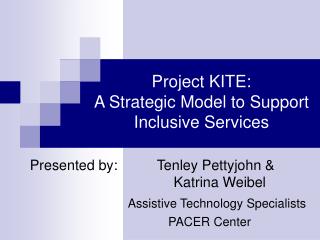 Project KITE: A Strategic Model to Support Inclusive Services