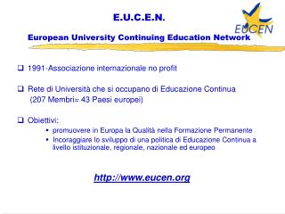 E.U.C.E.N . European University Continuing Education Network