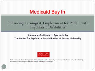 Medicaid Buy In