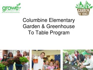 Columbine Elementary Garden &amp; Greenhouse To Table Program