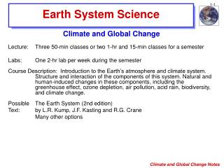 Earth System Science