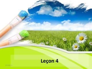 Leçon 4