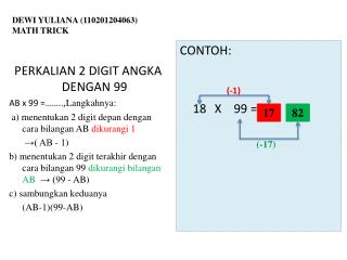 DEWI YULIANA (110201204063) MATH TRICK