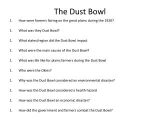 The Dust Bowl