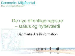 De nye offentlige registre – status og nytteværdi