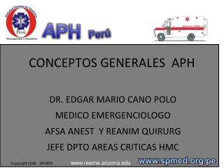 CONCEPTOS GENERALES APH