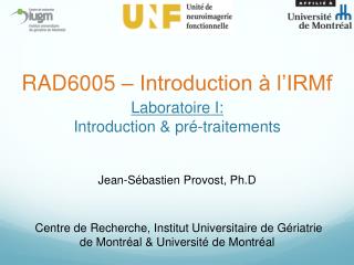 Laboratoire I: Introduction &amp; pré-traitements