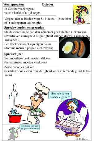 Weerspreuken October