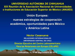 Unión Europea: nuevas estrategias de cooperación académica, oportunidades para México
