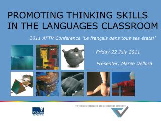 PROMOTING THINKING SKILLS IN THE LANGUAGES CLASSROOM