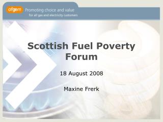 Scottish Fuel Poverty Forum