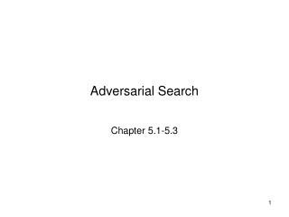 Adversarial Search