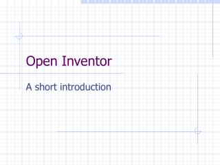 Open Inventor