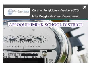 Carolyn Pengidore – President/CEO Mike Poggi – Business Development