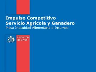 Impulso Competitivo Servicio Agrícola y Ganadero