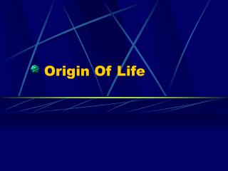 Origin Of Life