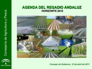 AGENDA DEL REGADIO ANDALUZ HORIZONTE 2015
