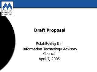 Draft Proposal