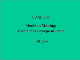 CDAE 266