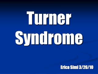 Turner Syndrome