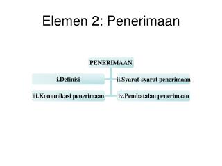 Elemen 2: Penerimaan