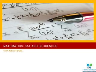 Mathmatics : SAT and sequences